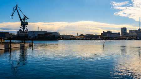 Aarhus Havn, på en stille dag