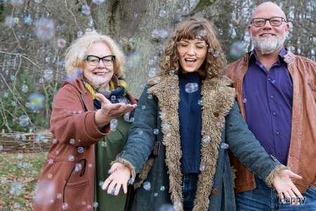 Boblende glad familie