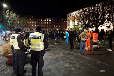 Politiet fryser også